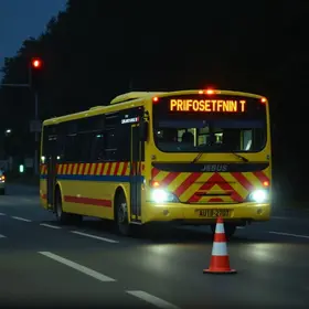 PRF flagra ônibus sem para-brisa