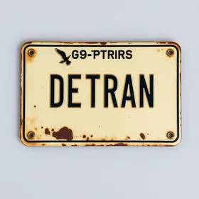 2ª via da placa Detran-SP